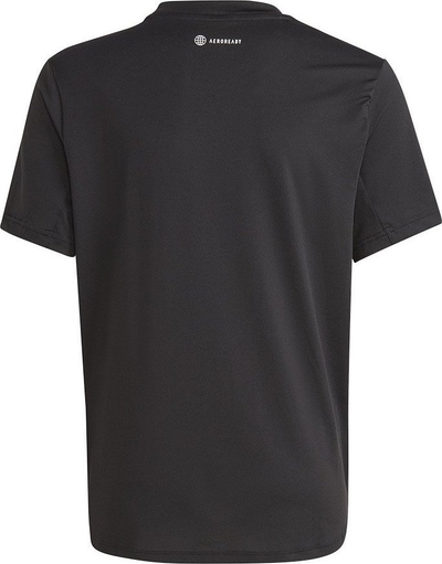 Bluzë sportive për çuna Adidas B TI, AEROREADY, poliester i ricikluar, e zezë