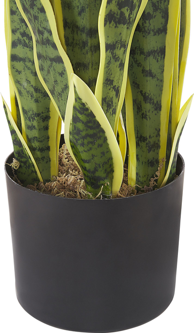 Bimë artificiale dekorative Snake Plant, 63 cm, me vazo, e gjelbër