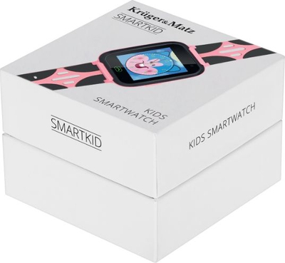 Ora e zgjuar për kalamaj Kruger&amp;Matz SmartKid, GPS, buton SOS, rozë