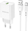 Karikues telefoni Borofone BN5, USB, Quick Charge 3.0 18W, me kabllo Micro USB, i bardhë