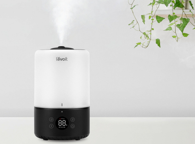 Lagështues ajri Levoit Dual200S Pro Smart, 3L, me ekran LED, i bardhë e i zi