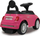 Veture lodër ride-on Jamara Fiat 500, për vajza, 4 rrota, e zezë rozë
