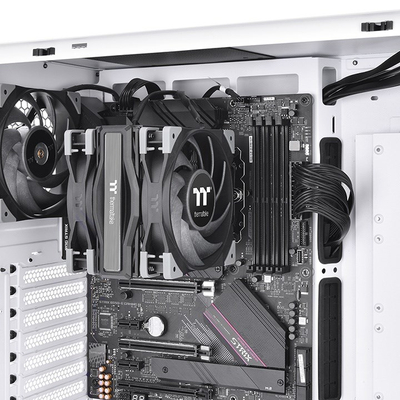 Ftohës CPU Thermaltake Toughair 510, ajër, 2x ventilatorë 2000 rpm, i zi