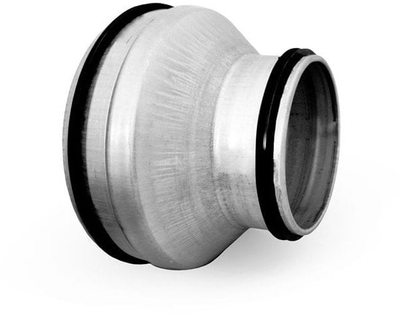 Pjesë kaluese ajrimi Alnor RPCL-200-100, Ø200 në Ø100, metal