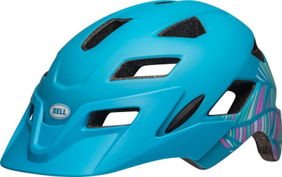 Helmë biçiklete për fëmijë Bell Sidetrack, 47-54cm, me vizor, blu mat