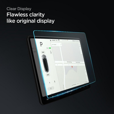 Xham mbrojtës Spigen Tesla Model 3 kundra-shkëlqimit