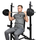 Stojc për squat VirtuFit Adjustable Squat Rack, i rregullueshëm, metalik, i zi