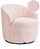 Fotel rrotulluese Beliani DAVIK, boucle, 360°, rozë pastel