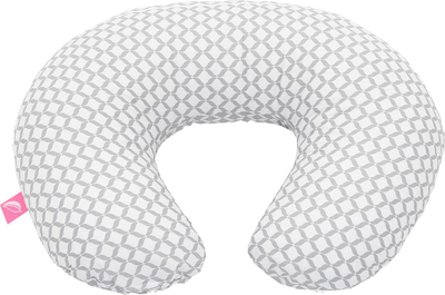Jastëk për gjidhënie Motherhood Nursing Pillow, formë U, me mbulesë, gri klasike