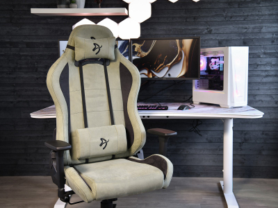 Karrige gaming Arozzi Torretta, Super Soft, ergonomike, jeshile e errët