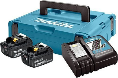 Set për mbushje Makita MakPack 18V, 2x Bateri 3.0Ah BL1830B