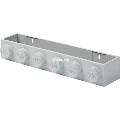 Raft librash LEGO Brick Bookrack, për mur, gri