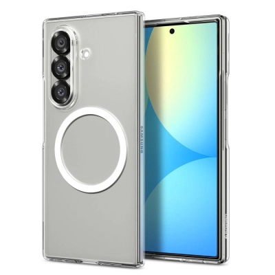 Mbrojtëse telefoni Spigen AirSkin Mag për Samsung Galaxy Z Fold7, MagSafe, polikarbonat, transparente e bardhë