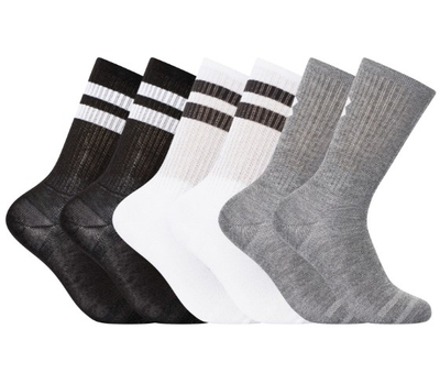 Çorape Under Armour Essential Crew, 6 palë në paketë, sportive, të zeza