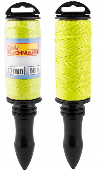 Litar ndërtimi Richmann C3601, 50m, 1.7mm, i verdhë