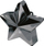 Peshë dekorative për tullumbace Black Star, formë ylli, e zezë