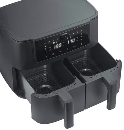 Fritezë me ajër të nxehtë Severin FR 2463 Dual, 2 x 4L, 2600W, e zezë