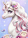 Set mozaik diamant Norimpex Unicorn, tablo dekorative, shumëngjyrësh