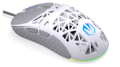 Maus gaming Endorfy LIV, me kabllo, 12000 DPI, i bardhë Onyx