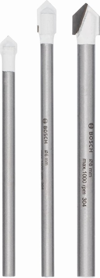 Set stërvitash për pllaka Bosch 2609255588, 3 copë, me majë diamanti