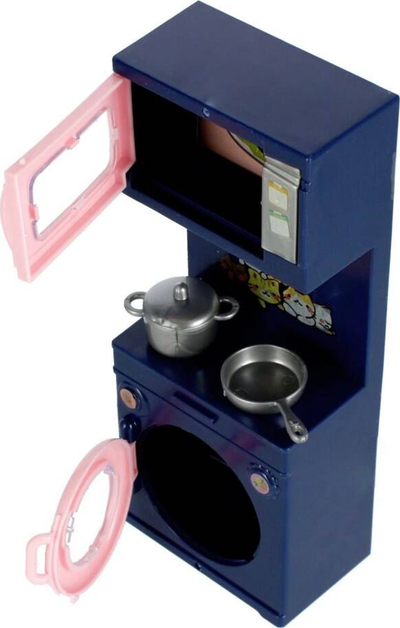 Set kuzhine lodër Mega Creative Furniture Accessory Kitchen, për shtëpi kukullash, plastik, shumëngjyrësh