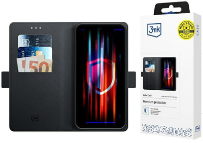 Футрола-паричник 3MK за Xiaomi 15 Ultra, за смартфон, црна