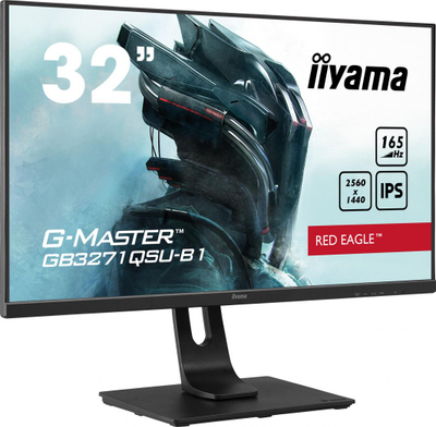 Monitor Iiyama G-Master Red Eagle GB3271QSU-B1, 31.5", LED, WQHD, i zi
