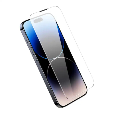 Xham mbrojtës Baseus Corning për iPhone 14 Pro Max, filtër pluhuri, filtër dritë blu, transparent