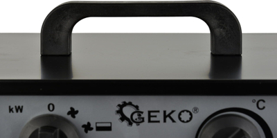 Електричен грејач со вентилатор GEKO 9kW, IP44, пренослив, син