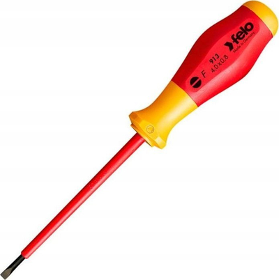 Kaçavidë e sheshtë Felo VDE, 4.0 x 0.8 mm, e kuqe