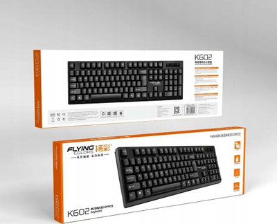 Tastierë Flying Colors K602, USB A, QWERTY, e zezë