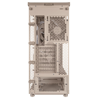 Kutia PC ASUS ProArt PA401 Wood Edition, mid tower, panel mesh, bezhë