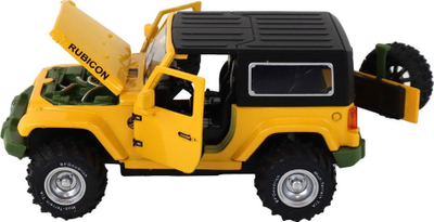 Makina lodër off-road Lean Alloy Car Model, 1:32, mekanizëm fërkimi, e verdhë