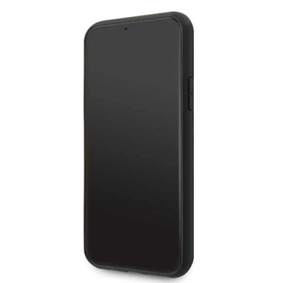 Mbulesë telefoni Guess GUHCN65IGLBK për iPhone 11 Pro Max, imitim lëkure, e zezë