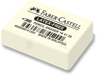 Fshirëse lapsi Faber-Castell Latex-Free, 20 copë në paketim, e bardhë