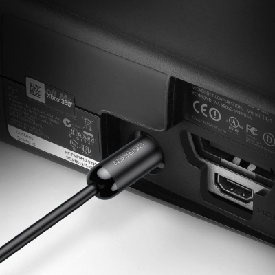 Kabllo optike audio Ugreen Toslink Toslink, 1.5m, SPDIF, e zezë