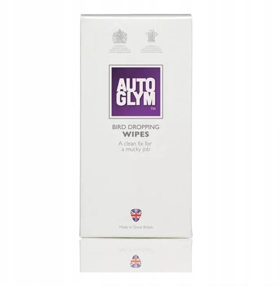 Peceta pastrimi Auto Glym Bird Drop Wipes BDWIPE10, për jashtëqitje zogjsh, për karroceri veture, të bardha