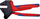 Presa krimpimi Knipex 97 43 200 A, 200mm, pa dies, pa kuti