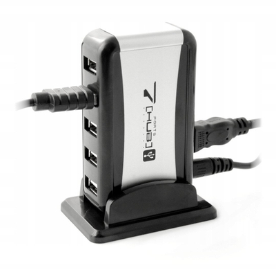 Hub USB Anker K462A, 2.0, 7 porta, me rrymë më vete, ngjyrë e zezë