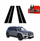 Folie mbrojtëse BodyShield për shtylla B edhe C, Mercedes GLB 200 2023-2026, 4 në 1, e zezë me shkëlqim