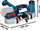 Sharrë shirit Bosch GCB 18V-63 pa kabllo, 18V, pa bateri e pa karikues, blu