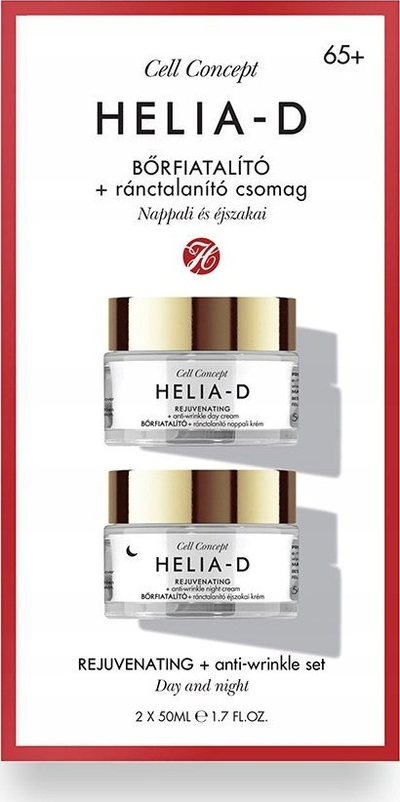 Set krem fytyre Helia-D Cell Concept, ditë e natë 65+, kundër rrudhave