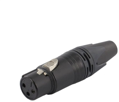 Lidhës kabllor Equip XLR 3-pin femër, për audio, i zi
