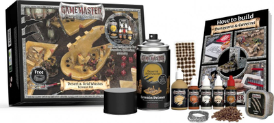 Set terreni Army Painter Gamemaster Desert & Arid Wastes, komplet për RPG dhe miniatura, primer dhe bojëra, shumëngjyrësh