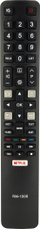 Pilot televizori Lamex RM-L1508, universal për Thomson TCL SMART, buton Netflix, i zi