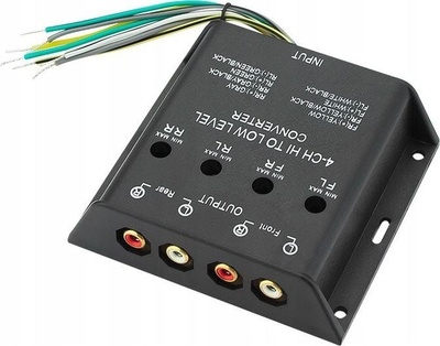 Konvertues niveli audio Kawu, 4 kanale, dalje RCA