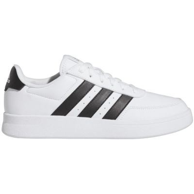 Atlete Adidas Breaknet 2.0, lëkurë, taban gome, të bardha