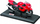 Model motor MAISTO Kawasaki Ninja ZX 14R, shkalla 1:18, me bazament, i kuq