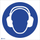 Sticker Anro Label Wear Hearing Protection, i kaltër