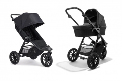 Karrocë për bebe Baby Jogger City Elite 2, 2 në 1, me shportë për foshnje, e zezë